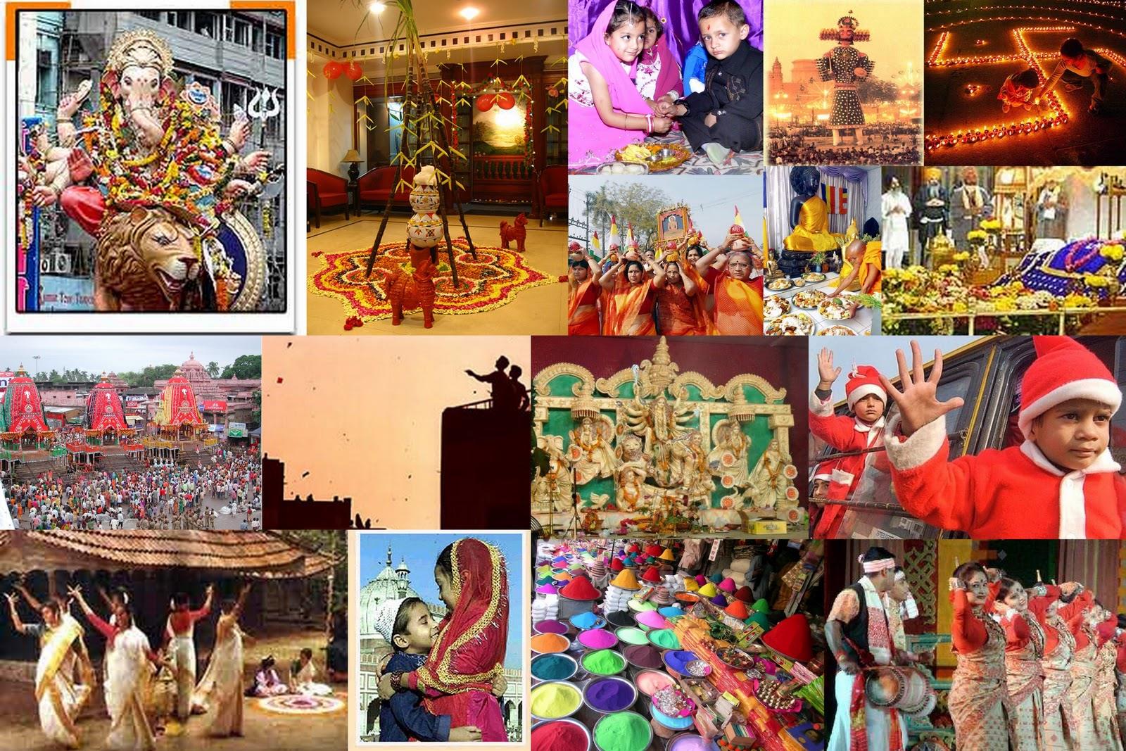 सांस्कृति धरोहर - भारत में हर धर्म के पर्व और त्योहार को मनाया जाता है। यहां की पोशाक वेश-भूषा समेत तमाम चीजें लोगों को अपनी ओर खींचती हैं। शायद यही वजह है कि सारी दुनिया में भारत की संस्कृति अपनी अलग पहचान रखती है। 