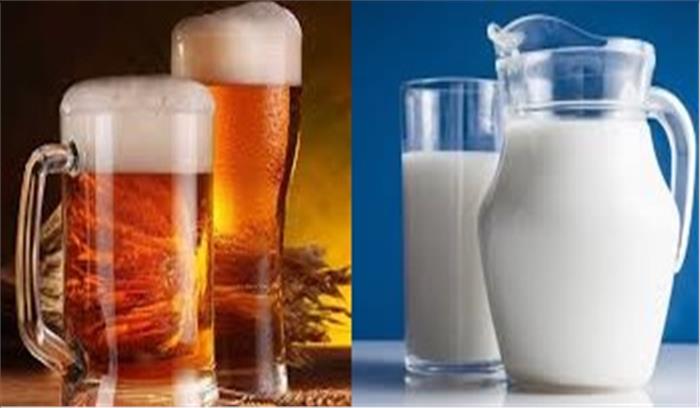 PETA का दावा , बीयर पीना दूध पीने से ज्यादा लाभकारी , गिनाए दोनों को पीने के नफा - नुकसान , जानें क्या कहा 