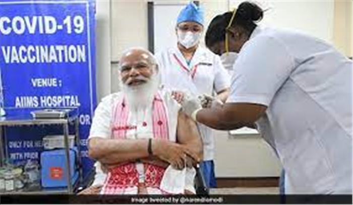 भारत में 100 करोड़ का रिकॉर्ड वैक्सीनेशन , पीएम मोदी ने डॉक्टरों, नर्सों समेत कोरोना वॉरियर्यस का जताया आभार 
