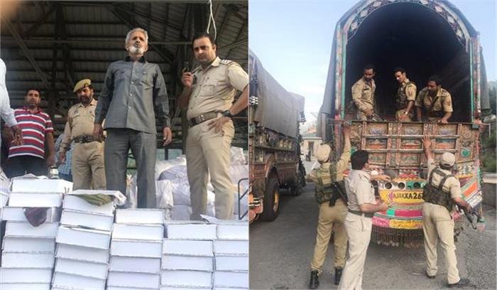 सीमा पार से भारत में हो रही ड्रग्स की तस्करी, पुलिस ने ट्रक से करोड़ों रुपये की हेरोइन की जब्त
