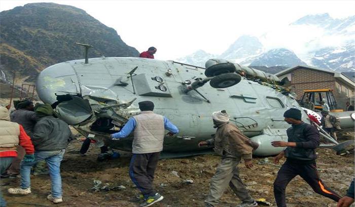 केदारनाथ में एमआई-17 हेलीकाॅप्टर हुआ दुर्घटनाग्रस्त, पायलट और सह पायलट दोनों सुरक्षित 