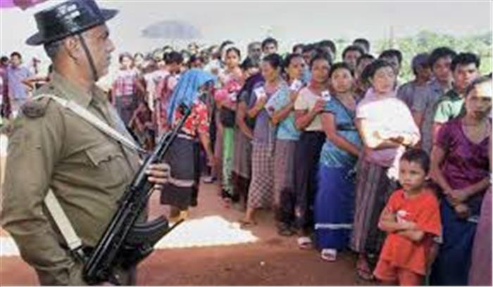 मिजोरम में सुरक्षा के कड़े इंतजाम के बीच मतदान के लिए उमड़े मतदाता, कांग्रेस-भाजपा के बीच जोर आजमाइश